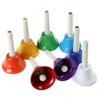 8 notes colorful hand bell musical instrument set musical toy for children baby early education