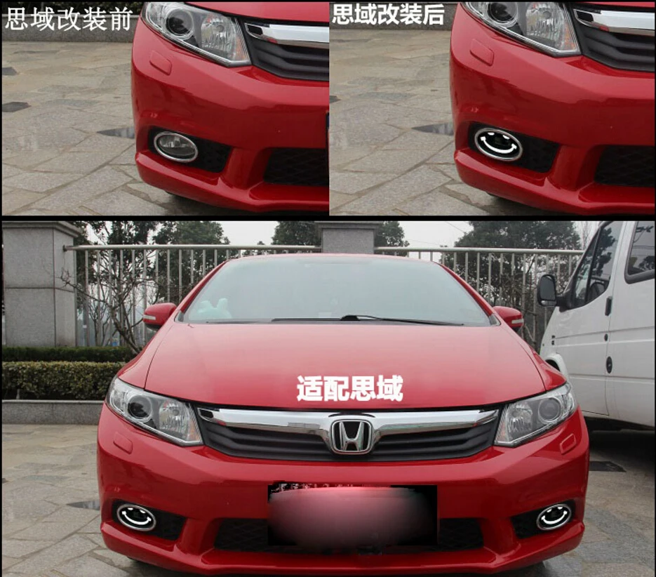 Один комплект автомобиля бампер свет для Honda Odyssey дневной свет HRV автомобильные аксессуары 2009~ 2014y светодиодный DRL фары для Odyssey противотуманные фары