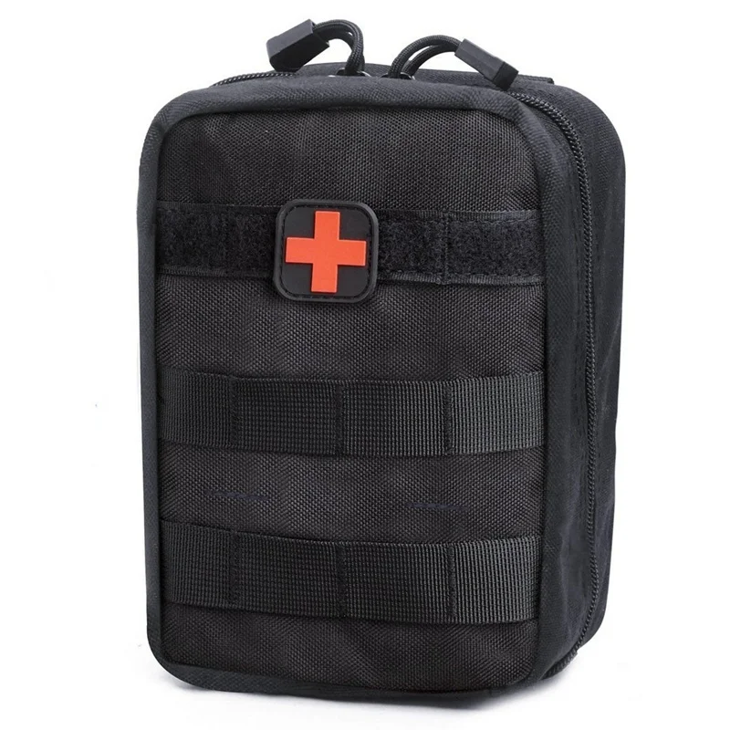 CQC 1000D практическая тактическая медицинская сумка, аптечка EMT, аварийная Военная уличная охотничья сумка IFAK EDC, набор для выживания - Цвет: Black
