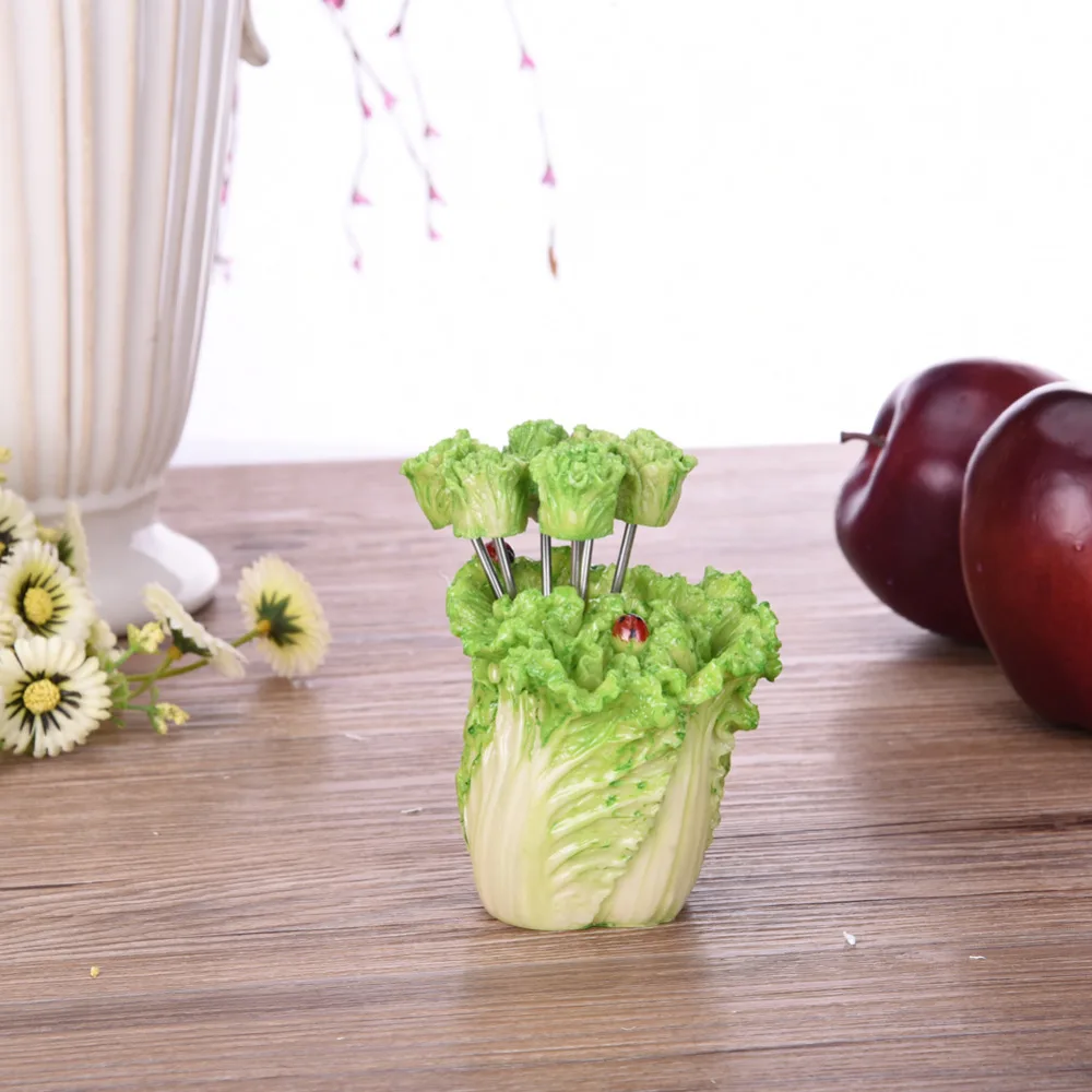 5 шт./компл. набор фруктовая вилка креативное растение Вилка Набор посуды