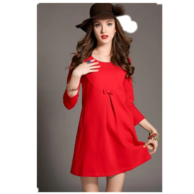 Женское кружевное платье трапециевидной формы длиной до колена для беременных