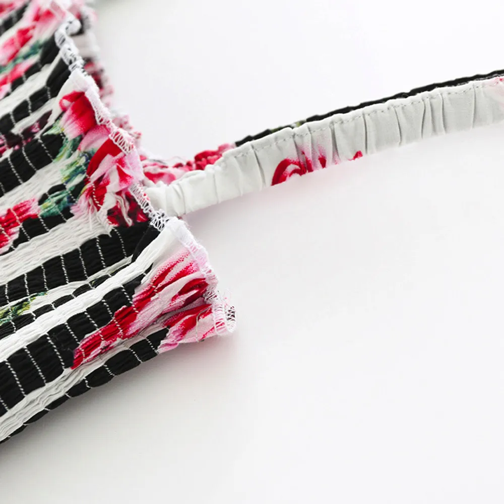 Хлопковое платье для девочек Летние Детские платья без рукавов с цветочным