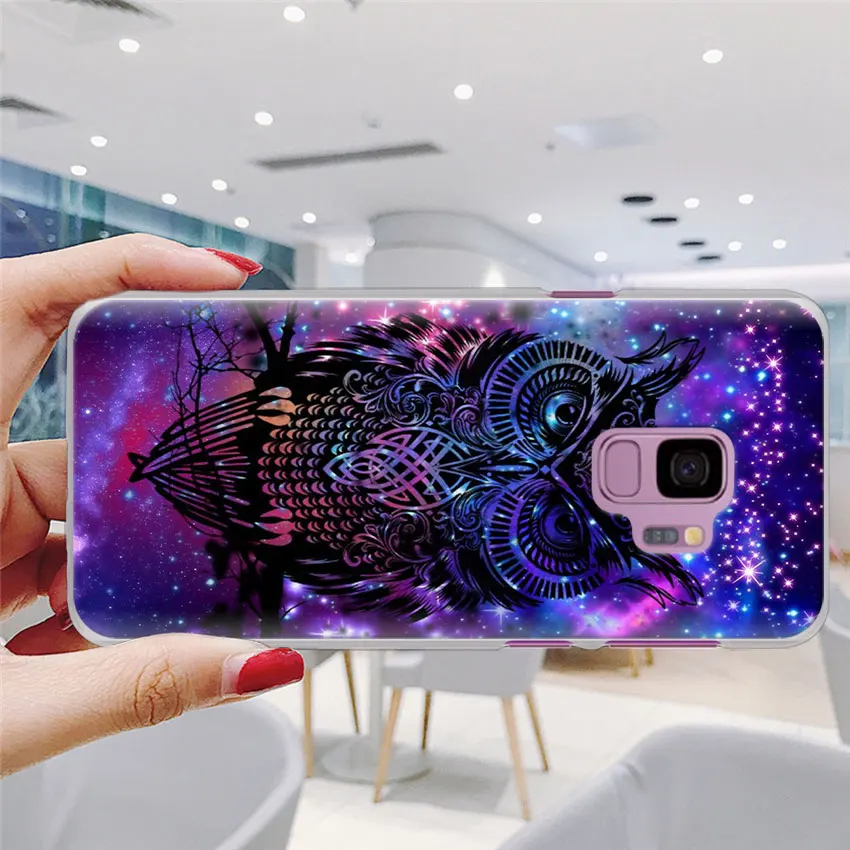 Чехол для телефона с изображением совы Samsung Galaxy S10e S10 S20 + Ultra S7 S8 S9 Plus Note 8 9 10 5G