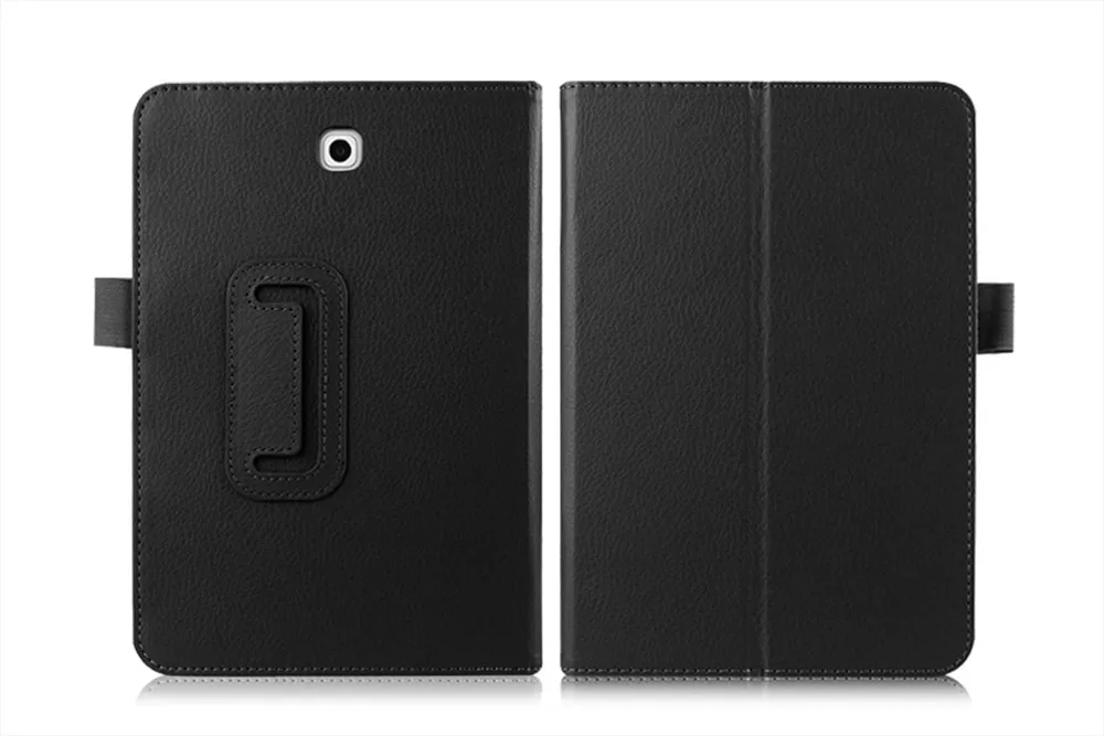 (100 шт.) DHL 2-Folder Litchi Flip Stand кожаный чехол-сумочка Funda Cover For Samsung Galaxy Tab S2 8 0 SM-T710 T715 T710 |