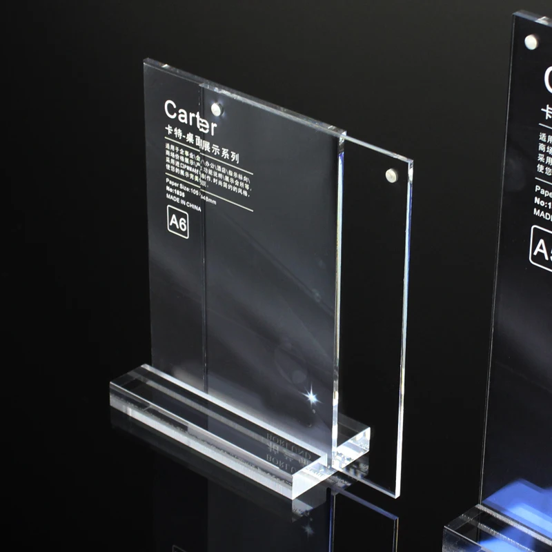 (2 шт./упаковка) Prexiglass магнитный стол и меню акриловые держатели для вывесок