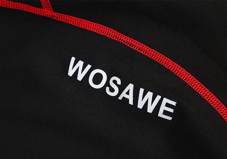 WOSAWE зимняя спортивная футболка мужская компрессионная базовый слой флисовое термобелье Crossfit женская одежда Excercise Equip Мужская футболка