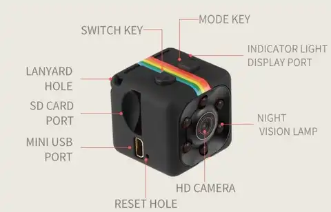 Оригинальная мини-камера SQ11 HD, видеокамера HD с ночным видением, мини-камера 1080P для занятий спортом, мини DV, диктофон, 2019