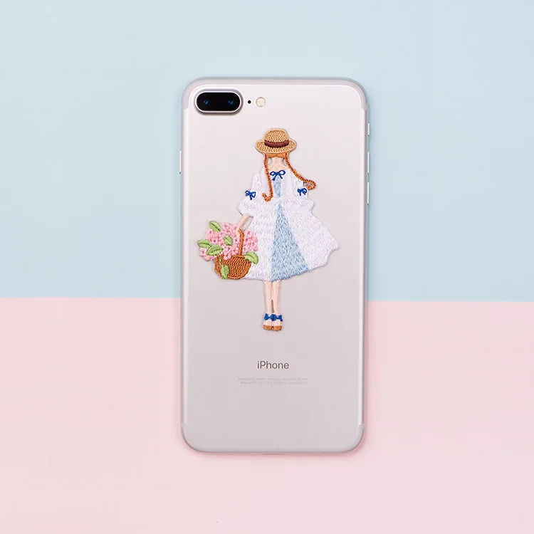 20 шт. весенняя одежда с вышитыми цветами для девочек глажки модные нашивки одежды