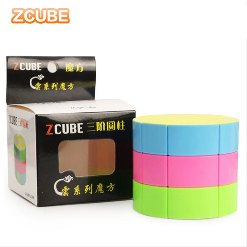 Z CUBE Cloud Series 3x3 цилиндр магический куб головоломка игрушка-красочный | Игрушки и