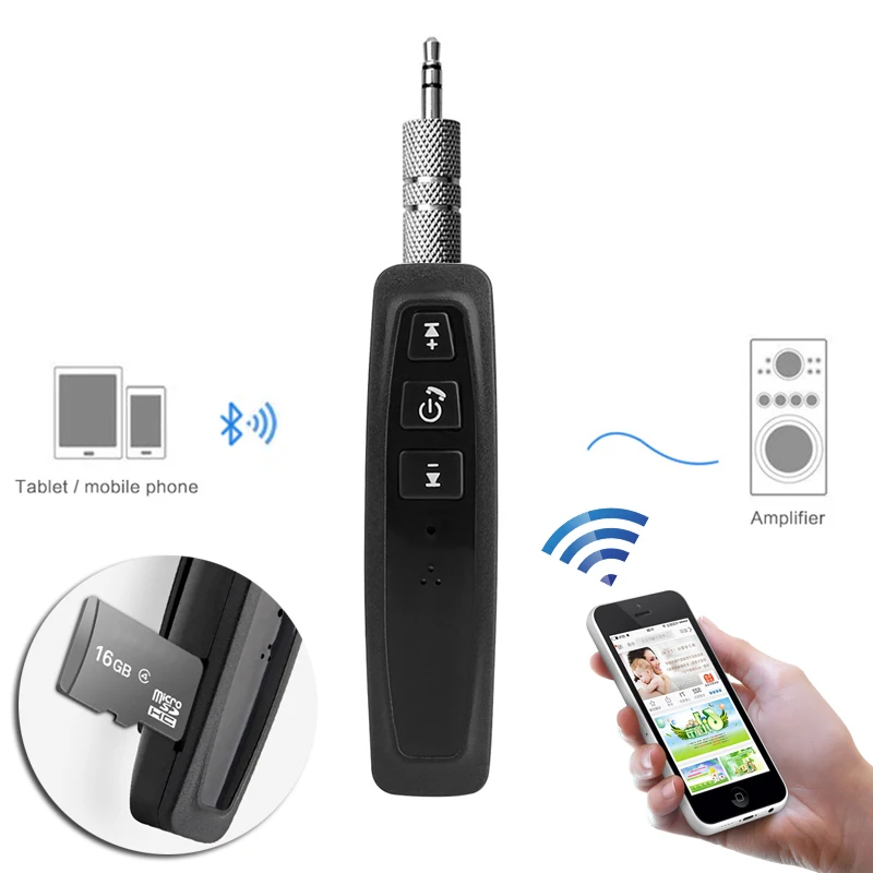 Bluetooth AUX беспроводной мини музыкальный аудио приемник адаптер 3 5 мм стерео для