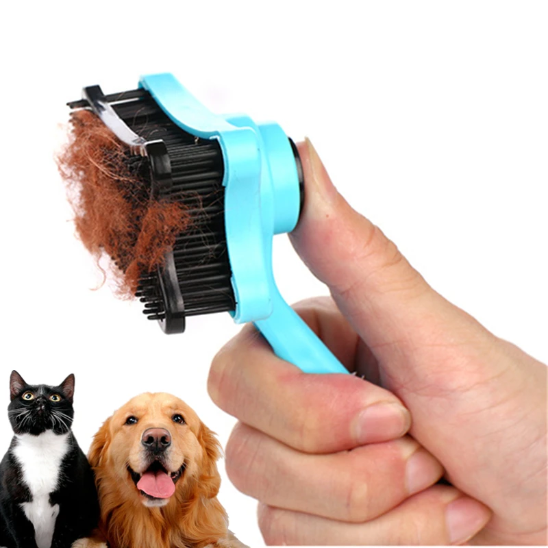 

Silicone Multi-purpose Pet Dog Cat Brush Hair Fur Shedding Trimmer Grooming Rake Professional Removal Comb Pet Tool Dog Combs