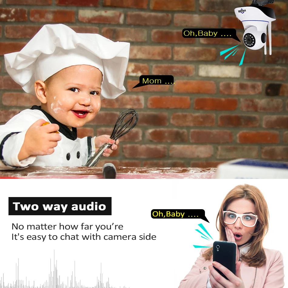 Hiseeu HD 720P беспроводная IP камера Wifi ночное видение Wi Fi высокое качество Сетевая CCTV