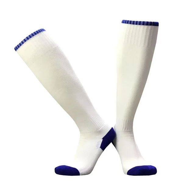 white blue 12 цветов, носки для футбола Профессиональный для мужчин, женщин, детей/мальчиков, survete, мужской футбольный костюм, тренировочные футбольные беговые носки - Цвет: white blue