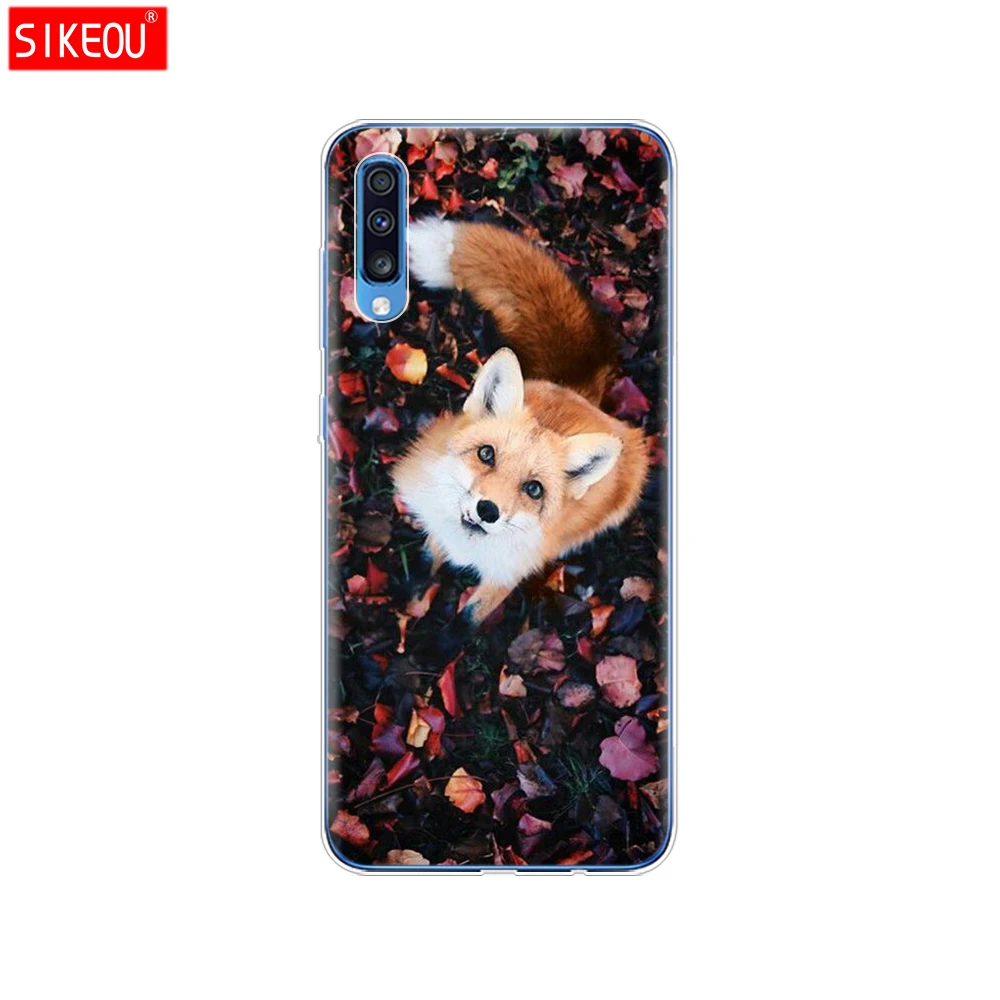 For Samsung A70 Case Soft TPU Phone Back Cover For Samsung Galaxy A70 silicon Cases Coque Capa A 70 A705 A705F bumper Cat - Цвет: 12080
