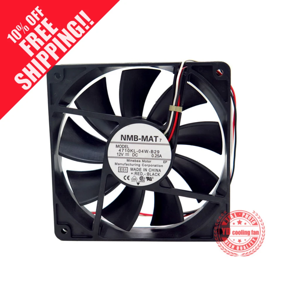 Новый NMB MAT 4710KL 04W B29 12025 12V 0.25A 3 линии тест скорости блок питания ATX вентилятор