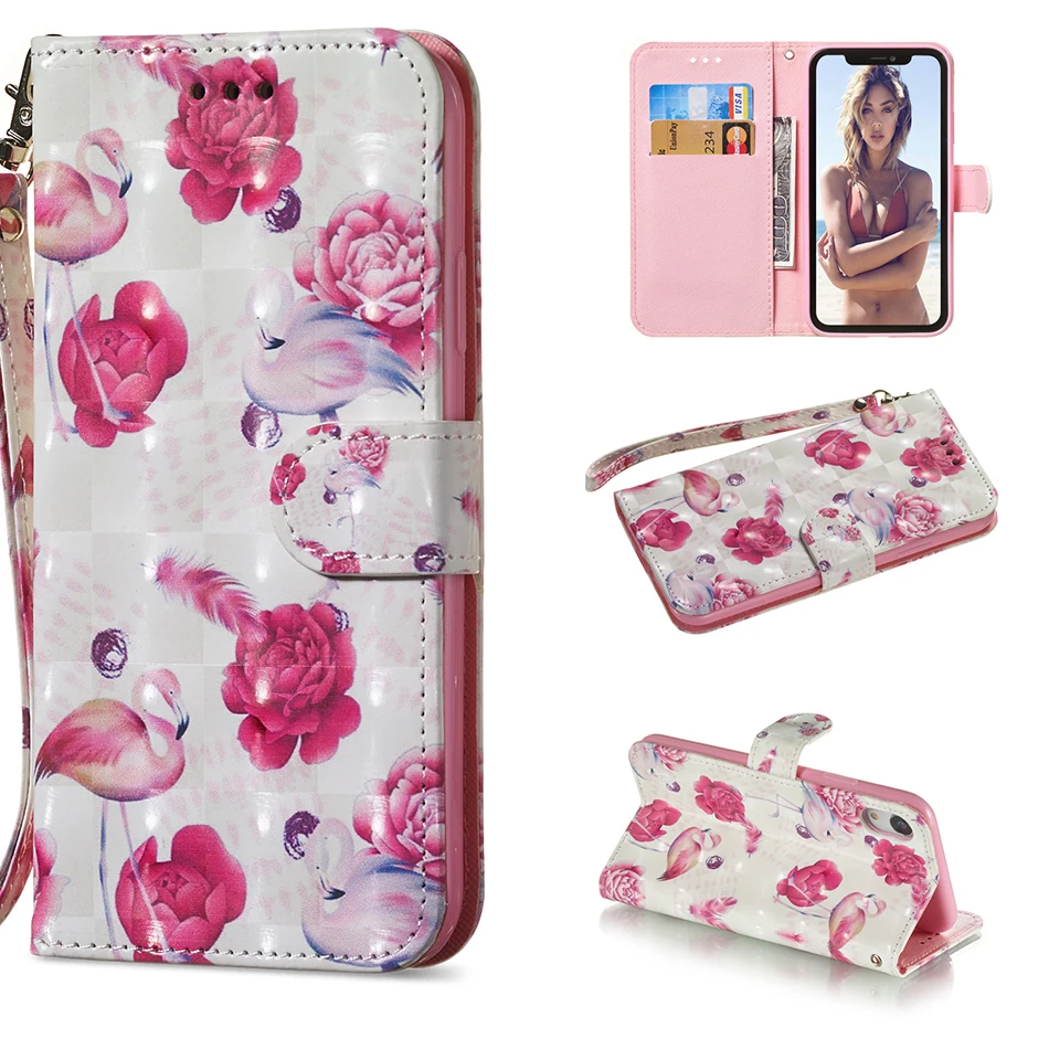 Чехол-книжка с павлином из искусственной кожи+ Чехол-кошелек для Coque Xiao mi Pocophone F1 mi A2 Lite чехол s для Red mi 5 Plus Note 6 Pro 4X4 A132