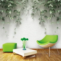custom wallpaper mural modern minimalist plant wall decoration painting high grade waterproof material