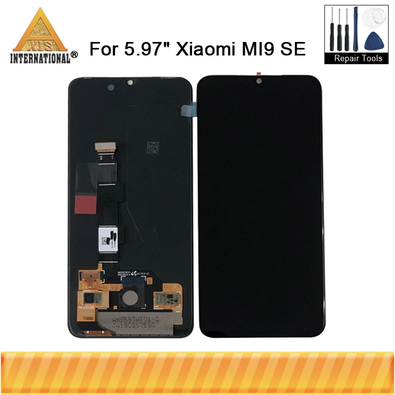 

Оригинальный ЖК-дисплей Axisinternational 5,97 дюйма для Xiaomi MI 9SE, Mi 9 SE, экран + сенсорная панель, дигитайзер для MI9 SE, AMOLED дисплей