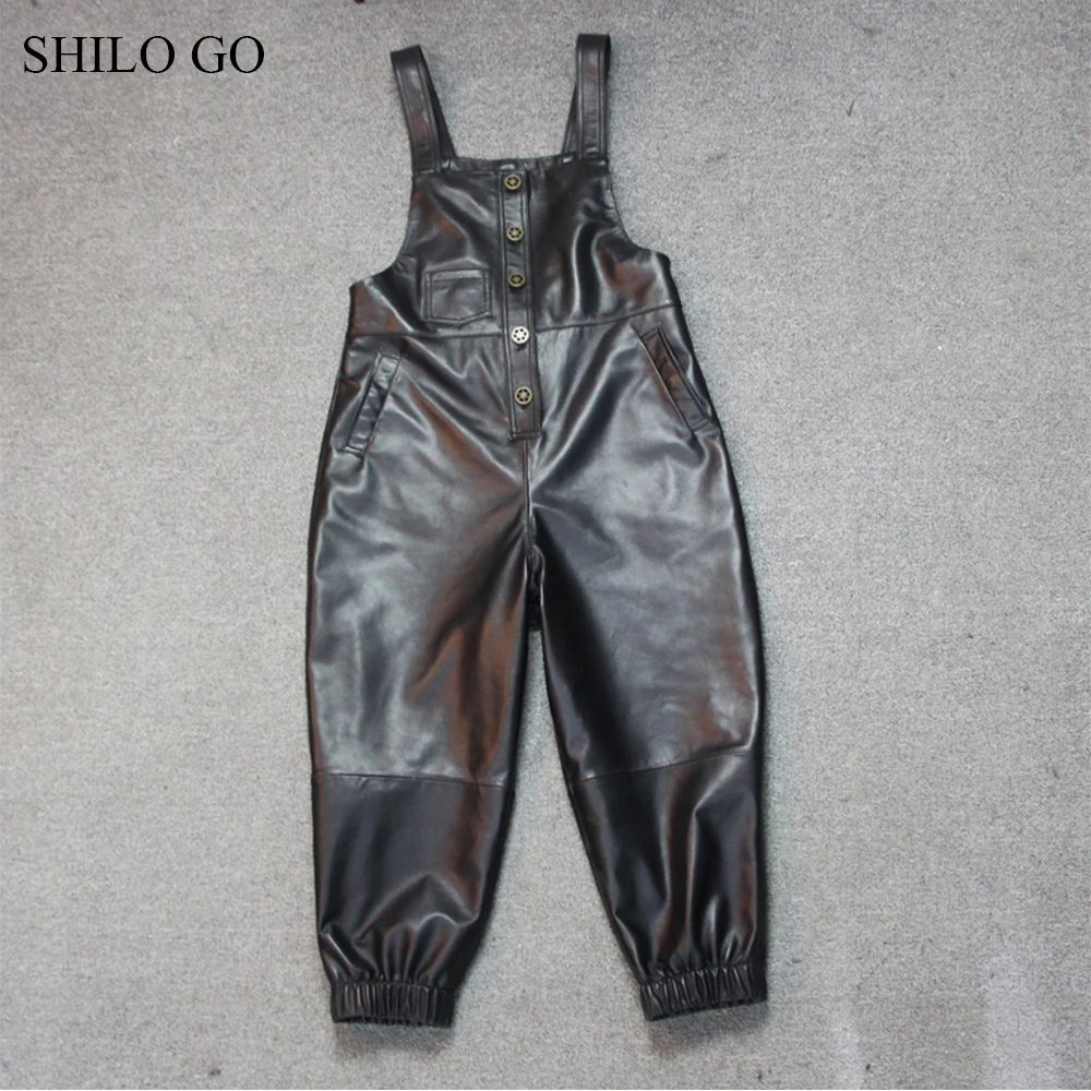Женские кожаные комбинезоны SHILO GO весенние модные из натуральной овчины