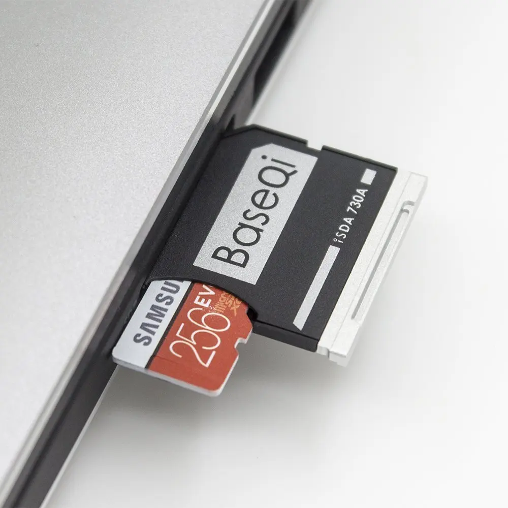 Алюминиевое устройство для считывания карт памяти Micro SD/TF от BaseQi SD Dell XPS 13 дюймов и