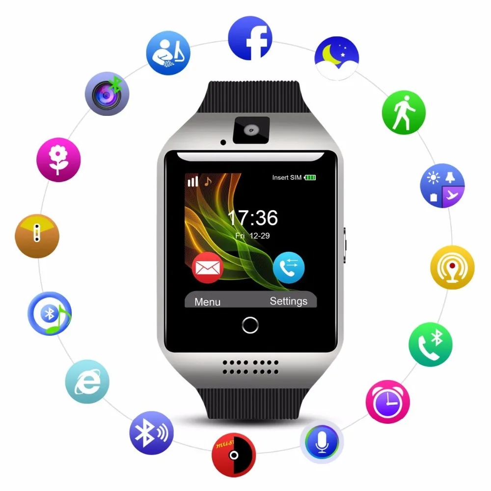 Сенсорный экран Bluetooth Смарт часы Спорт Фитнес трекер Smartwatch для Android samsung LG Для