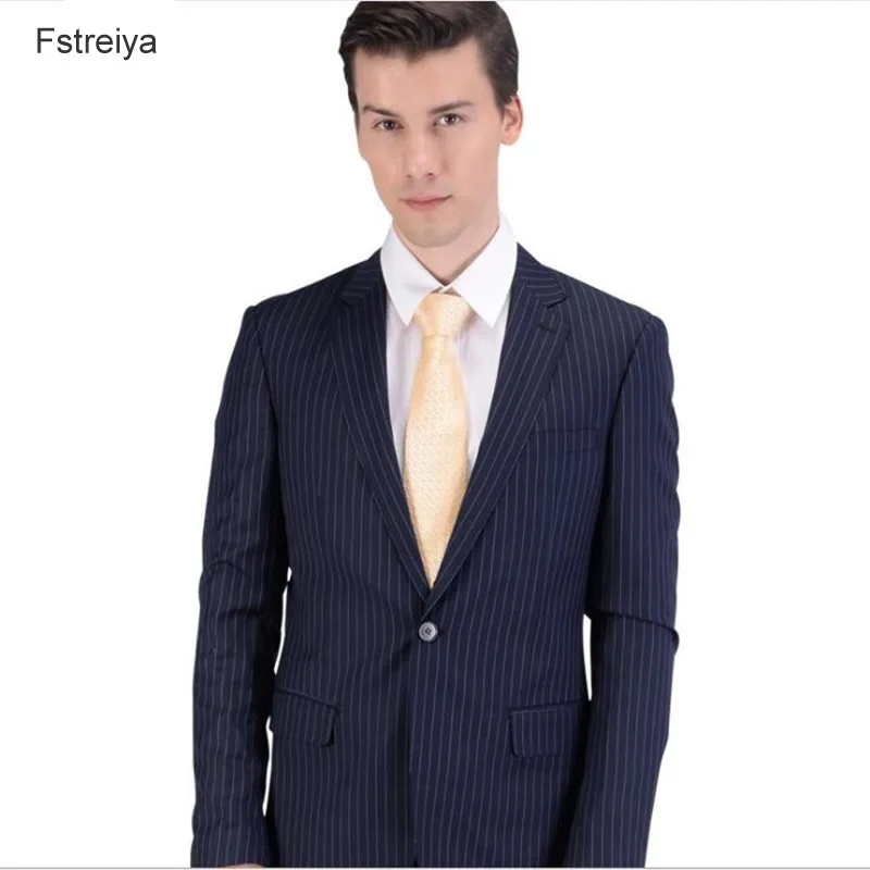 3 шт. мужской шерстяной приталенный костюм с брюками | Мужская одежда