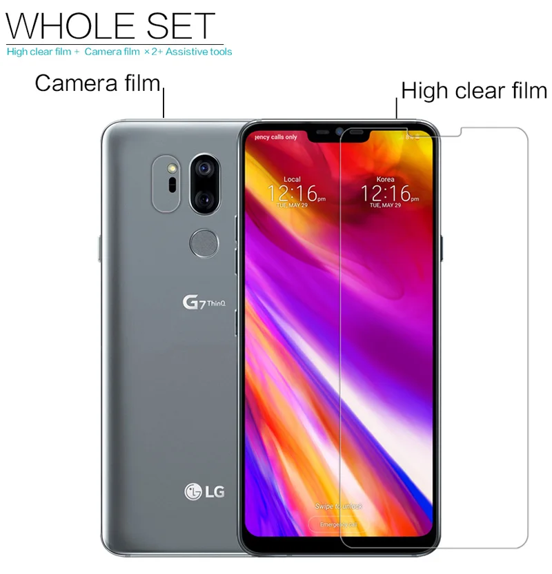 Nillkin матовая HD прозрачная защитная пленка для LG G7 ThinQ мягкий прозрачный
