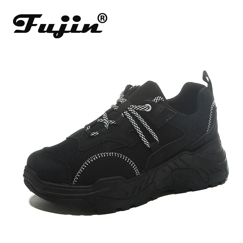 Fujin/женские кроссовки Модная повседневная обувь Женская дышащая парусиновая на