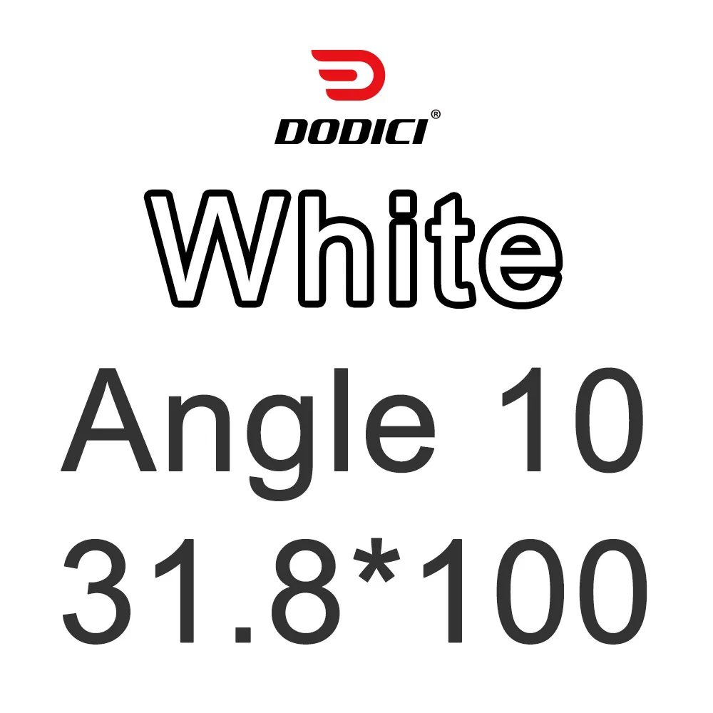 White 100mm DODICI Pro углеродного волокна MTB велосипедный вынос руля зажим для руля 31,8 мм карбоновый Дорожный велосипед Велоспорт 10 градусов 80/90/100/110/120 мм - Цвет: White 100mm