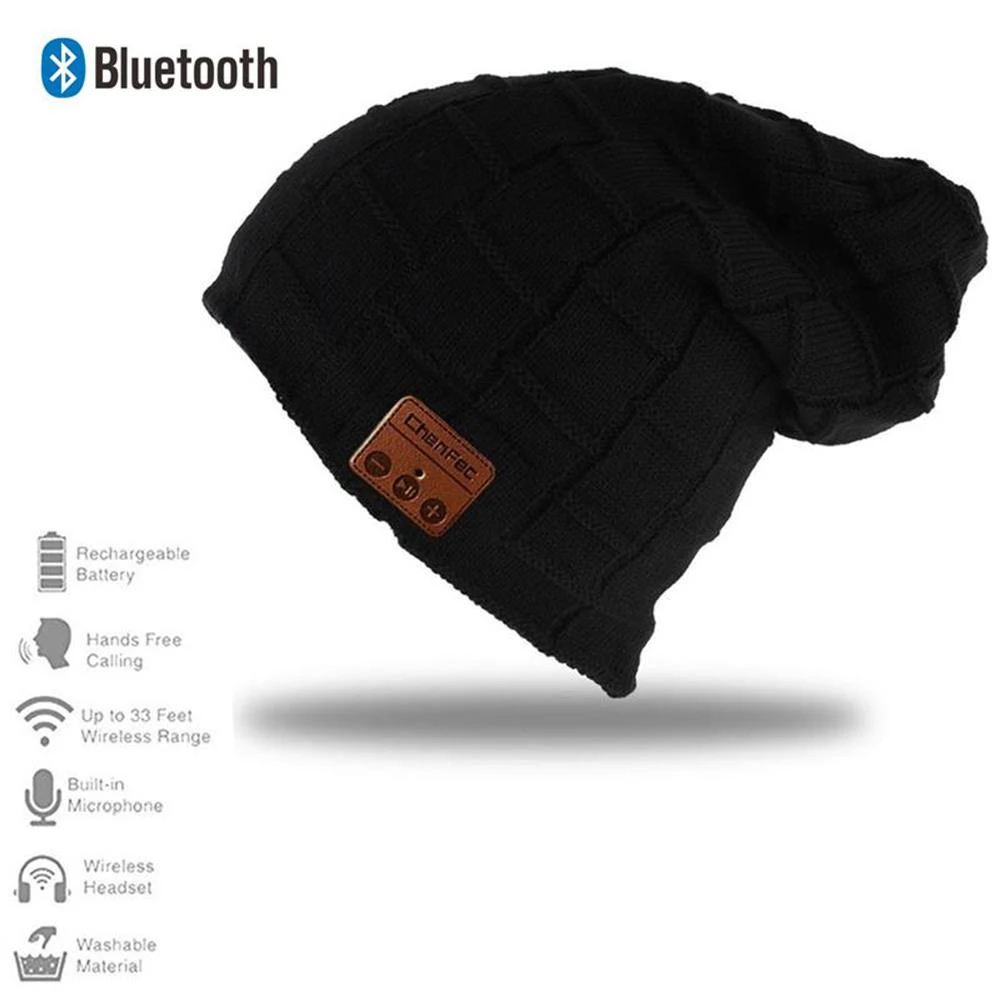 Рождественский подарок зимние спортивные беспроводные наушники Bluetooth 4 2 вязаные