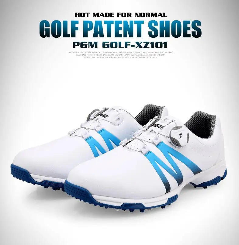 PGM Golf shoes Men's Sneakers Summer Waterproof Shoes Rotating Shoelaces