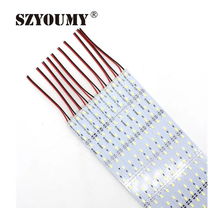 SZYOUMY 100 см супер яркий SMD 5630/5730 жесткий светильник 12 В постоянного тока 72