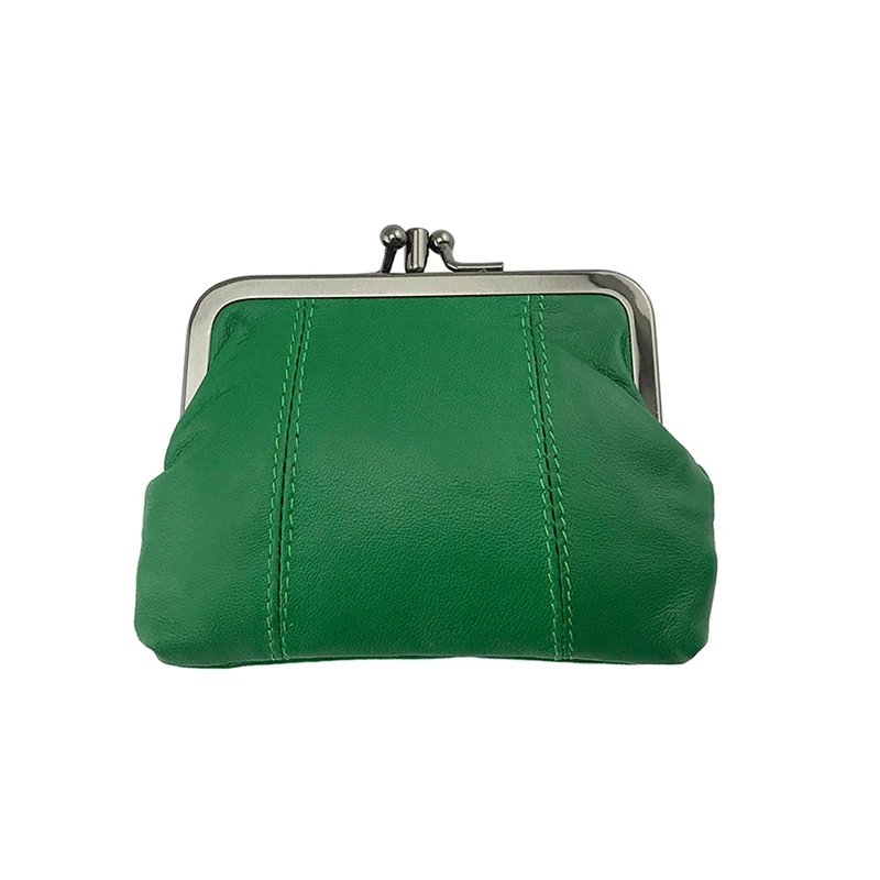 0330Green BELLO TUTTI, кошелек из натуральной кожи для монет, женский маленький кошелек, металлический каркас, сумка для денег, мини, Женский карман, кошельки, держатель для ключей - Цвет: 0330Green