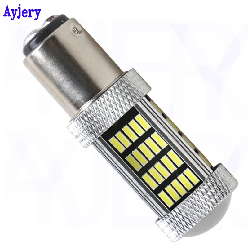 AYJERY 30 шт. 1156 BA15S 2835 66 SMD светодиодные лампы сигнальные тормозные огни 1157 BAY15D P21/5 Вт 12