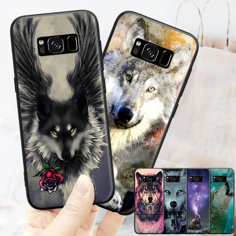 Модный мужской крутой животный узор с волком для Samsung Galaxy A3 A5 A8 J3 J5 J7 2015 2016 2017 2018