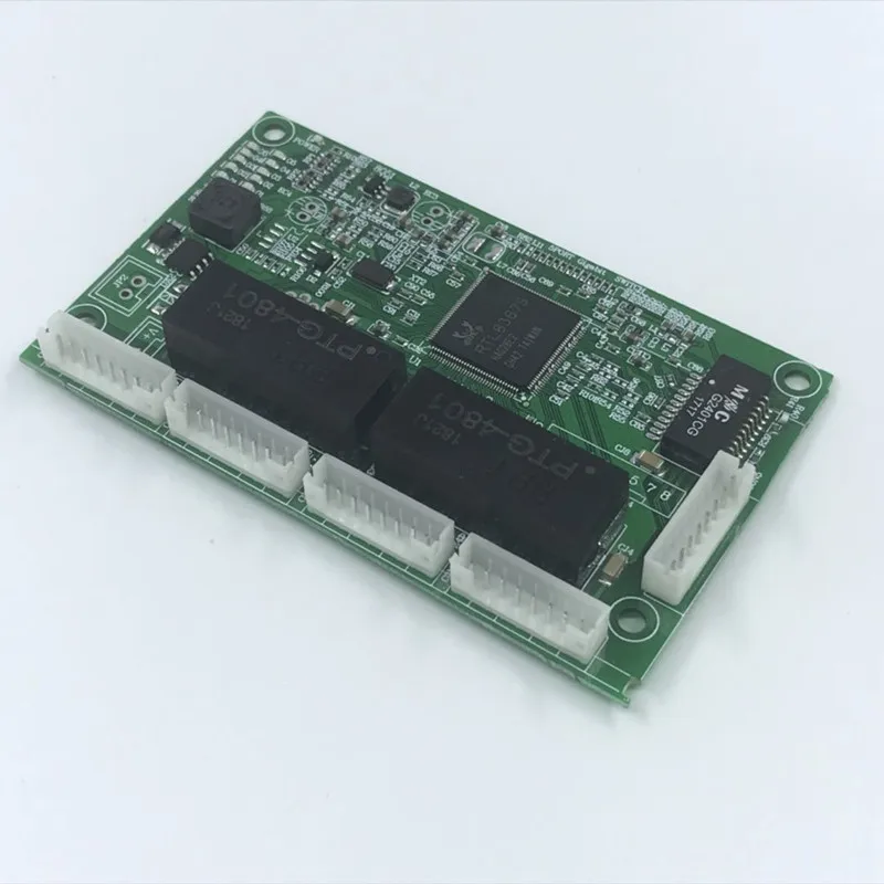 4 портовый гигабитный коммутатор Ethernet с контактным переключателем OME 10/100/1000
