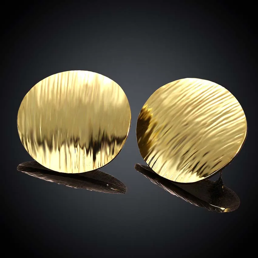 Модные украшения милые Серьги-гвоздики золото Цвет кнопку серьги прекрасные для