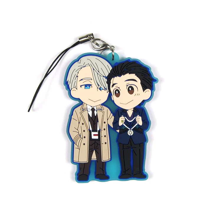Юрий! Фигурка аниме на льду Юри Katsuki Victor Nikiforov Yuri Plisetsky Emil Nekola резиновая подвеска