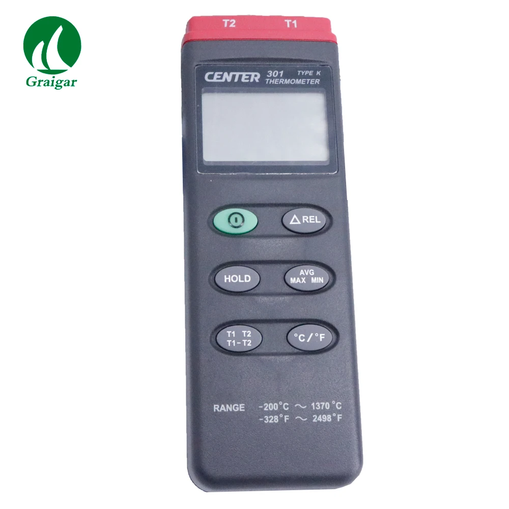 

CENTER-301 Digital Thermometer Measuring Range -200C~1370C with Timing Function