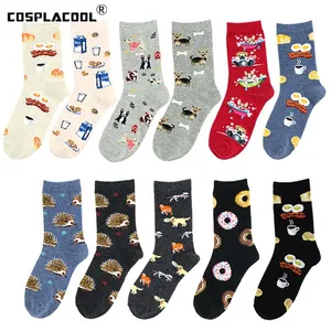 Cospacool забавные носки Харадзюку, еды, кофе, яиц, милые носки для женщин