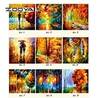 Набор для вышивки ZOOYA SF271, алмазная 3D картина сделай сам, вышивка крестиком, картина для выкладывания квадратными стразами Город дерево