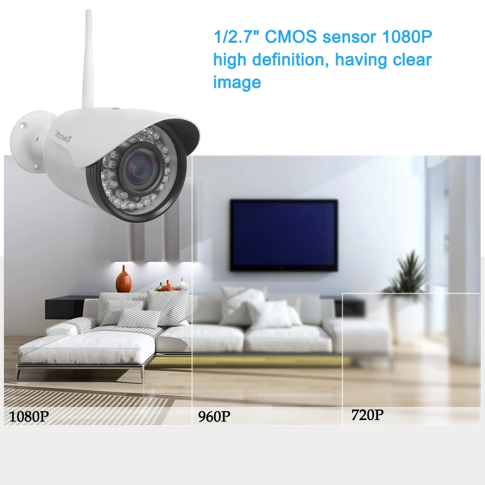 EasyN HD 1080P 2 мегапикселя беспроводная Wifi камера видеонаблюдения камера безопасности непогодная камера ночного видения цилиндрическая камера Onvif