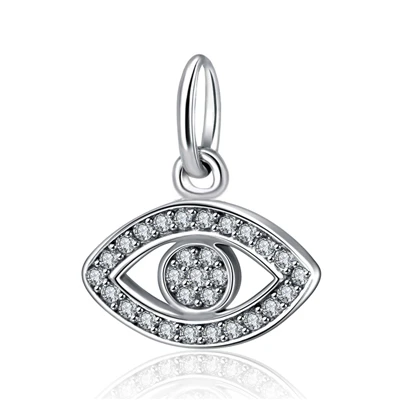 NBSAMENG 925 серебряные бусины-шармы голубой глаз со стразами Подвеска-Шарм Pandora браслет для женщин DIY ювелирные изделия
