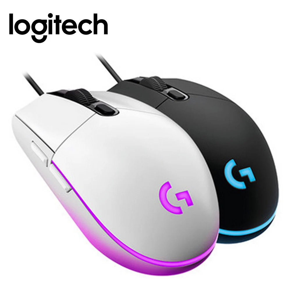 Проводная игровая мышь Logitech G102 IC PRODIGY 16 8 M с цветной RGB подсветкой PC gamer 8000