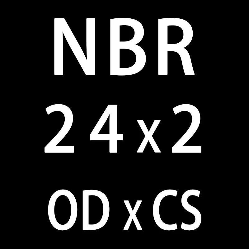 20 шт./лот резиновым кольцом черный NBR уплотнения-хомут с круглым воротником для мальчиков и девочек 2 мм Толщина OD21/22/23/24/25/26/27/28/29/30*2 мм кольцевое уплотнение прокладки масло шайба - Цвет: OD24mm