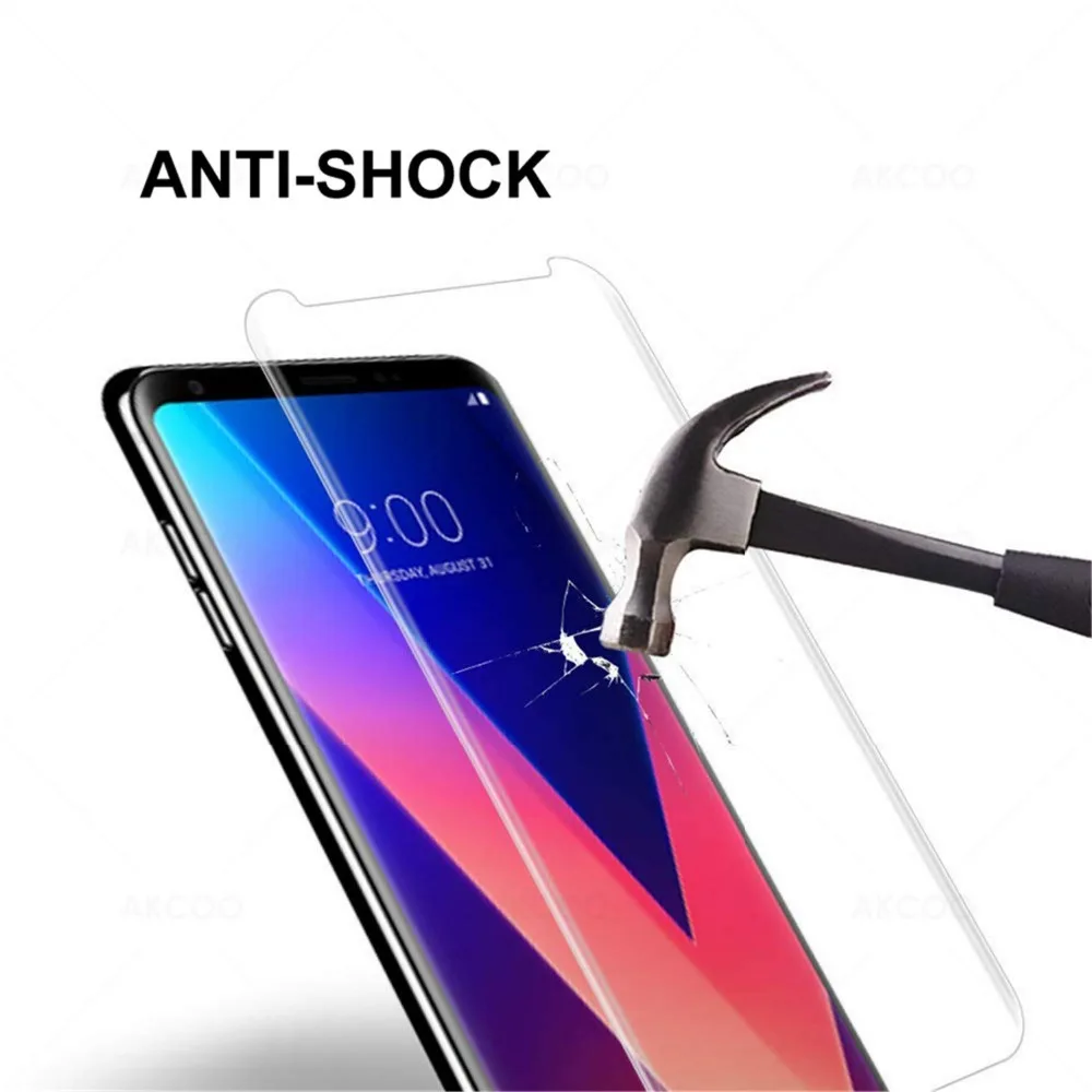 3D УФ жидкий нано закаленное Стекло для LG V30 V40 ThinQ полностью наклеиваемая