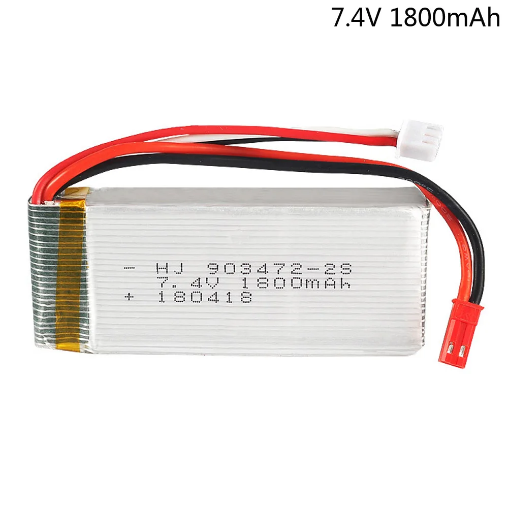 7.4V 1800mAh Lipo Battery For WLtoys L959 L969 L979 L202 L212 Remote control cars Huanqi 955 RC boat 2S 903472 20c toy parts | Игрушки и