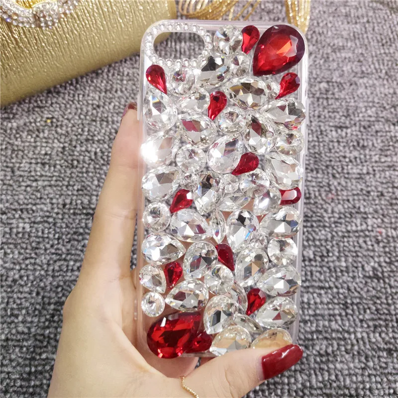 Мягкий прозрачный чехол из ТПУ для Samsung S7 S6 edge S10 S9 S8 Plus Note 9 8 5 Capinha Para Chic Flower Flora Bling
