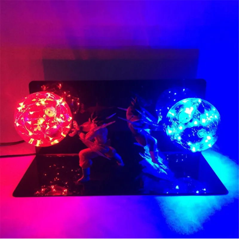 Leedome Dragon Ball Z Vegeta Son Goku Супер Saiyan светодиодная Ночная лампа аниме шар мощные бомбы