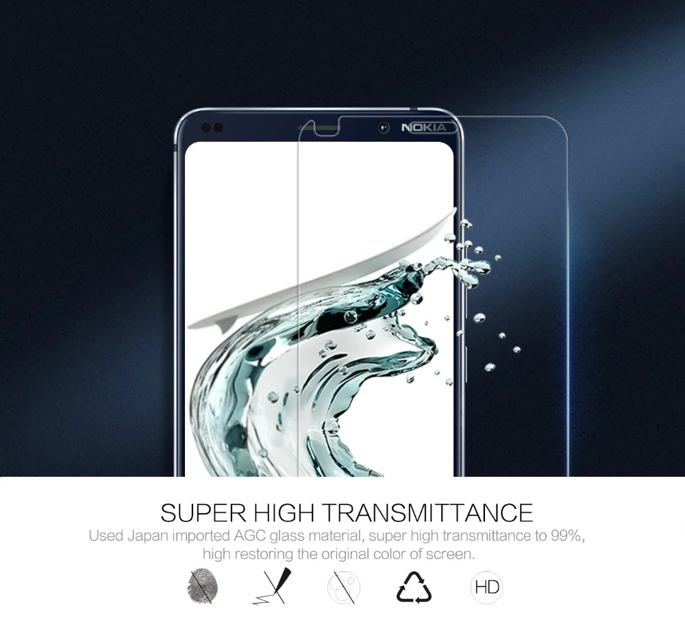 Nillkin Amazing H+ PRO 9H противовзрывное стекло пленка Закаленное стекло протектор экрана для Nokia 9 PureView